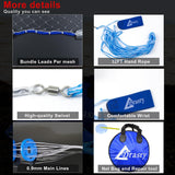 Fishing Cast Net 3/8inch Mesh Size for Bait Shrimp Trap Fish Heavy Duty Sinkers Throw Net 3FT to 12FT Radius 8FT Radius Drasry