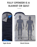 Sleeping Bags for Adults Backpacking Lightweight Waterproof- Cold Weather Sleeping Bag for Girls Boys Mens for Warm Camping Hiking Outdoor Travel Hunting with Compression Bags（Navy Blue）