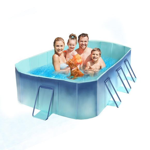 Foldable Kiddie Pool with Unique Octagonal Design, 116