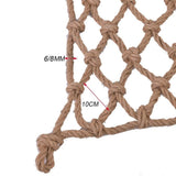 Hemp Rope Safety Net for Kids & Pets, Hand-Woven Fishing & Garden Decor, Climbing Plant Support, Balcony & Stair Anti-Fall Protection Net, Durable Rope Fence Net