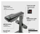 Book Document Scanner Portable 24MP Camera, A3 Size with Smart OCR Led Table Desk Lamp for Family Home Office