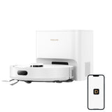DREAME D20 Air Plus Robot Vac and Mop Combo with 20,000Pa Suction, Anti-Tangling Tech, Auto-Emptying Dock, Deep Carpet Cleaning and Smart Navigation White