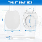 Round Toilet Seat 16.5" - Soft Close, Durable PP Toilet Seat, Easy Installation & Removal, Fits Most Toilet Bowls