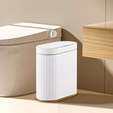 ELPHECO Bathroom Trash Can with lid 2.5 Gallon Waterproof Motion Sensor Wastebasket