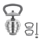 PHOEROS Adjustable Kettlebell Handles max load 44lbs compatiable with PHOEROS 44/66/88 LBS weights set, DUMBBELL PLATES THAT HAVE AN INNER DIAMETER FROM 0.98-1.56 INCHES. Max load 44lbs .(not includes Plates )