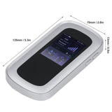 Xiuganpo 5G WiFi 6 Mobile Hotspot, Portable Wireless Router with 2.4 Inch LCD Screen and 4000mAh Battery for Travel Business Outdoor Use, Supports 16 Devices and Nano SIM Card Slot