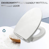 SS114 Slow Close Elongated Toilet Seat and Lid Compatible with TOTO SS113/SS154/SS224/SS204 Traditional Toilet Seat Replacement with Toilet Bolts and Nut, Cotton White