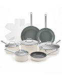 ChefRobot Nonstick Ceramic Cookware Set Healthy Pots And Pans Set Induction Kitchen Cookware sets Non Toxic (12 Pcs-Cookware Sets)