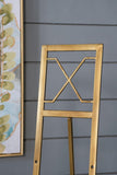 Small Floor Standing Easel Display Stand - 57" - Gold