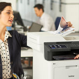 Brother MFC‐L8905CDW Business Color Laser All‐in‐One Printer, 7” Touchscreen Display, Duplex Print/Scan, Wireless, White