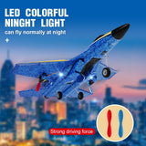 Fremego Su-27 RC Airplane,2.4GHz 2 Channel Remote Control Plane with Gyro Night Lights and 2 Batteries, Easy to Fly for Adults, Beginners and Kids Toy