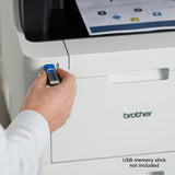 Brother MFC‐L8905CDW Business Color Laser All‐in‐One Printer, 7” Touchscreen Display, Duplex Print/Scan, Wireless, White