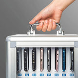 Transparent Phone Storage Cabinet with Lock - Numbered Lockers for Schools, Factories & Exams - Secure Safe Deposit Box for Reliable Storage Solutions