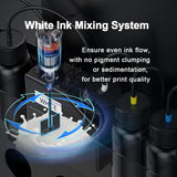 DXZ A4 UV Printer, UV Flatbed Printer with Raised Texture & Embossed Effect Printing, White Ink Circulation System, High Resolution Printing Machine for Acrylic, Glass, Wood, Metal, Phone Cases