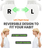 Terapaton Toilet Bidet With Left/Right Side Reversible Design, Fresh Water, Non-Electric, Toilet Bidet Attachment, Right/Left Hand Side with Dual Nozzle, Self-Clean, Includes Extended Screws (Chrome)