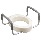 Seat Riser with Removable Arms, Elongated Seat 19.25x13.75x3.5 Drive Medical