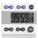 Sper Scientific Portable Digital Kitchen Timer 810015 for Cooking and Baking with Loud Alarm, 4 Channel Timer, Large Display Digital Lab and Cooking Timer, Classroom Timer for Teachers and Students