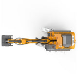 KidsFaves Pro-Grade Remote Control Excavator for Adult Metal Micro-Scale RC Construction Model with Leadscrew Digging System, Dual Battery Includes Portable Carry Case