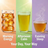 VeryVery Good Tea Crystals - Sweet Peach Energy Tea with Green Tea Caffeine + L-Theanine, Sugar Free Drink Mix, No Jitters, Hot or Cold Single Serve Sachets, 10 Pack