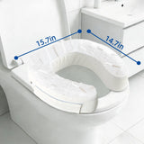 XYRONICA Toilet Seat Riser Cushion, 3 Inch Padded Toilet Seat Cushion for Seniors, High-Density Foam with Velcro Fastening, Stable & Non-Slip, Fits Standard & Elongated Toilets