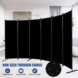 Room Divider and Folding Privacy Screens， 6 Panel Wide Room Divider Wall Screen for Room Separtition