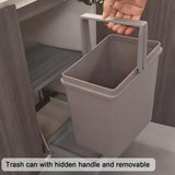18QT Pullout Trash Can & Recycling Bin, Under-Cabinet Waste Container for Kitchen Organization, Space-Saving Design, Easy Access, Ideal for Home & Office Use