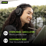 Wireless Noise Cancelling Headphones, Premium Studio-Quality Sound, Bluetooth 5, Customizable EQ - Black Shure