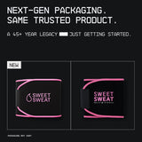 Sports Research Sweet Sweat® Waist Trimmer for Women and Men - Sweat Band Waist Trainer for High-Intensity Training & Workouts Black/Pink