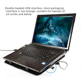 UMKLSW 14 Inch Notebook Cooler 5v Fan External Laptop Cooling Pad Slim Stand High Speed Silent Metal Panel