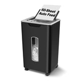 Wingwise Auto Feed Paper Shredder, 60 Sheets Cross Cut, CD/Credit Card Shredder with Anti-Jam & Dual Modes