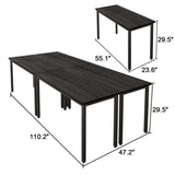 Conference Tables 9ft Office Computer Desk for Meeting Room Study Writing Printer Podcast Table Save Space