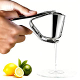 iStarcas Lemon Squeezer, Stainless Steel Lemon Juicer, Hand Juicer, Manual Citrus Squeezer, Handheld Squeeze Lemons Citrus Lime Orange (Silver)