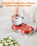 Auletor Electric Mason Jar Vacuum Sealer, [2026 Upgraded] One-Piece Handheld Vacuum Sealer Kit for Wide & Regular Mouth Jars, Portable Cordless Sealer for Food Storage, Homesteading & Meal Prep