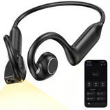 E12 Bone Conduction Headphones with Camera, 1080P Hand-Free POV Camera Earbuds, Smart AI Assistant, IP65 Waterproof, 16 Languages Bluetooth Open-Ear Wireless Sports Povbuds for Running , Cycling, Work