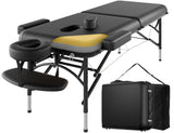 Professional Massage Table Portable 2 Fold Premium Memory Foam Aluminium Leg Hold Up to 1100LBS DOVANS