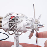 MechPuConToy Stirling Engine Model, 16 Cylinder Stirling Engine Model Swash Plate Glass Hot Cylinder Engine Model Kit