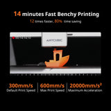 600mm/s High Speed 3D Printers for Beginners & Kids, 4-Color Built-in, 260x260x260m³, Easy to Use FDM 3D Printer