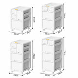 NABOOJ Drawer File Cabinet Rolling Filing Cabinet Office Organizer Unit