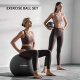 FITMIND Yoga Ball set-65cm&25cm(Black)