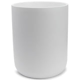 DESIGN Matte White Round Compact Trash Can Mini, 2 Gallons / 7.5L Garbage Bin
