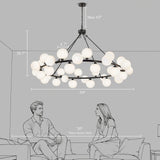 Dining Room Chandelier 60 Inch Sputnik Chandeliers for High Ceilings Large