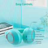 Active Noise Cancelling Headphones, 100H Playtime Headphones Wireless Bluetooth, Bluetooth Headphones with Mic (light green) EAORUL