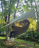 Sunyear Camping Hammock-Hammocks with Net and Rain Fly Tarp - Portable Single&Double Lightweight Nylon Parachute Hammocks with Hammock Tree Straps for Backpacking Hiking Travel Camping Indoor Outdoor