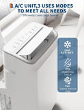 Garvee 12,000 BTU Portable Air Conditioner, 8150 BTU SACC 3-in-1 AC Unit with Cooling, Dehumidifier & Fan Modes, for Rooms up to 550 Sq.Ft, 24H Timer, Remote Control, Window Kit Included