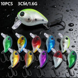 LUREBITE 43PCS Bass Fishing Lures Kit Set Topwater Hard Baits Minnow Crankbait Pencil VIB Swimbait for Bass Pike Fit Saltwater and Freshwater