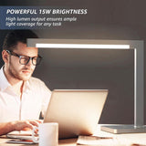 Hengsense4-PackAluminumLEDDeskLampwithCharging,15WTableLamp