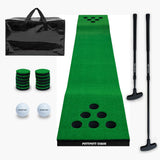 PuttPutt Clash Premium Golf Putting Game Set – Includes Carry Bag, Putting Mat, 2 Adjustable Putters, 2 Golf Balls, 2 Bases, 12 Hole Covers - Fun Backyard Party Game