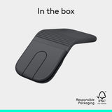 Logitech Mobi Fold Foldable Wireless Mouse with Quiet Click, Graphite