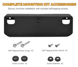 Front License Plate Frame for Toyota 4Runner 2014-2024 SR5, Trail, Venture, TRD Off-Road & TRD Pro Licence Plate Holder Front Bumper Toyota License Plate Frame Replace # 5211435040 TO1068130