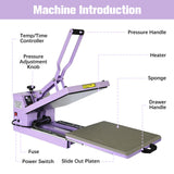 Heat Press 15x15 inch Industrial Quality Sublimation Heat Press